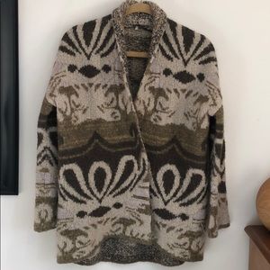 Free People Comfy Green Sparkle Sweater